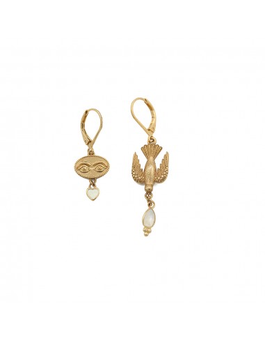 Sacha asymmetrical bird eye earrings Découvrez la collection